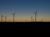 Windräder in der Morgendämmerung / Wind mills at dawn