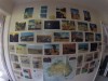 Pin wall of Anthony\'s cycle trip around Australia