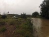 Swollen river after heavy rainfalls