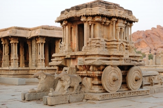 Ratha (Tempelwagen) im Vitthala-Tempel