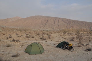 Zelten in der Wüste