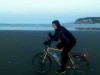 Kris (from Poland) riding my bike