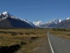 On the way to Mt Cook Village