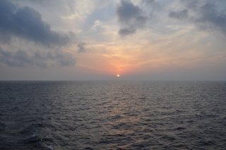 sunrise over the persian gulf