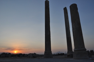 Sonnenuntergang in Persepolis
